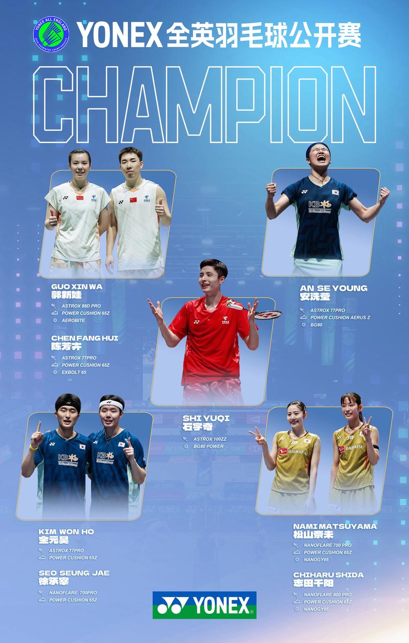 全英羽毛球公开赛冠军历年