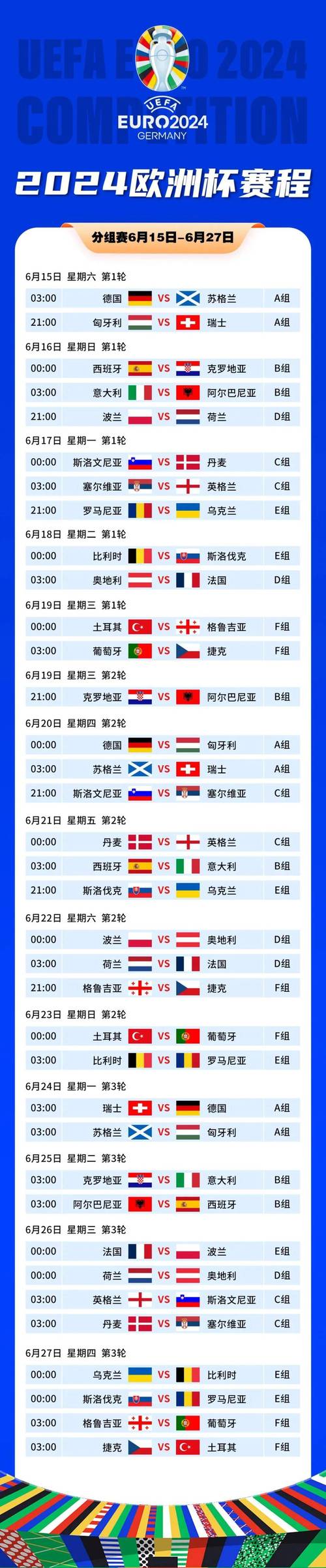 2021欧洲杯什么时间