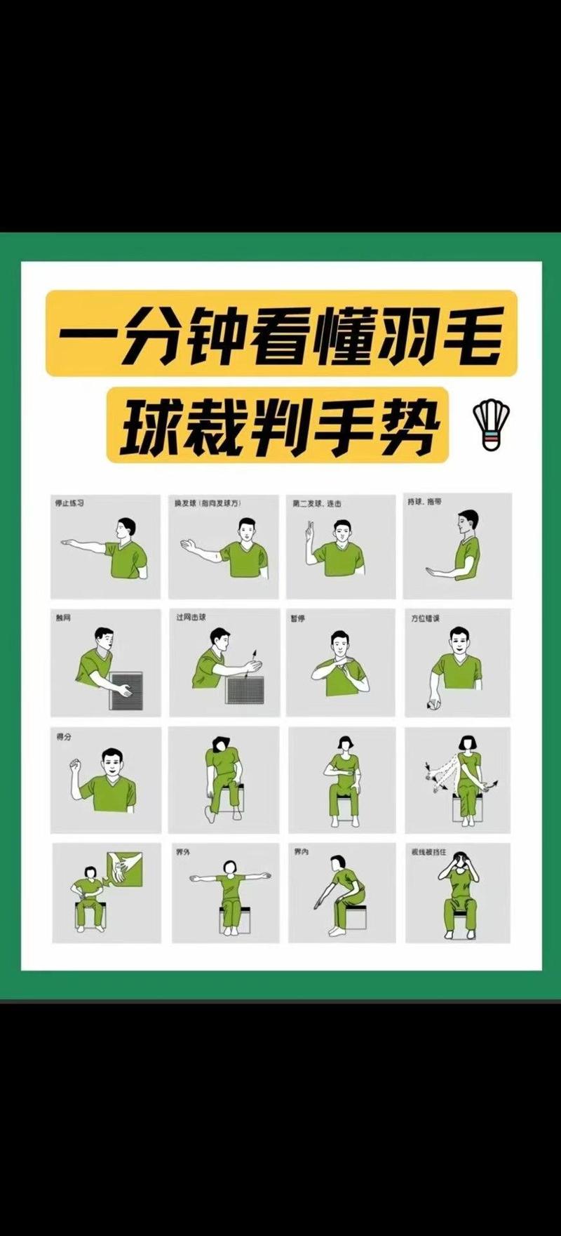 羽毛球裁判员执裁流程全程