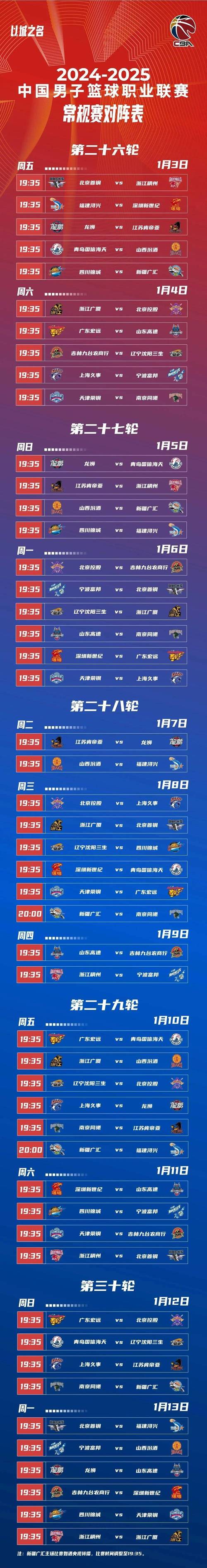 cba赛什么时候开始