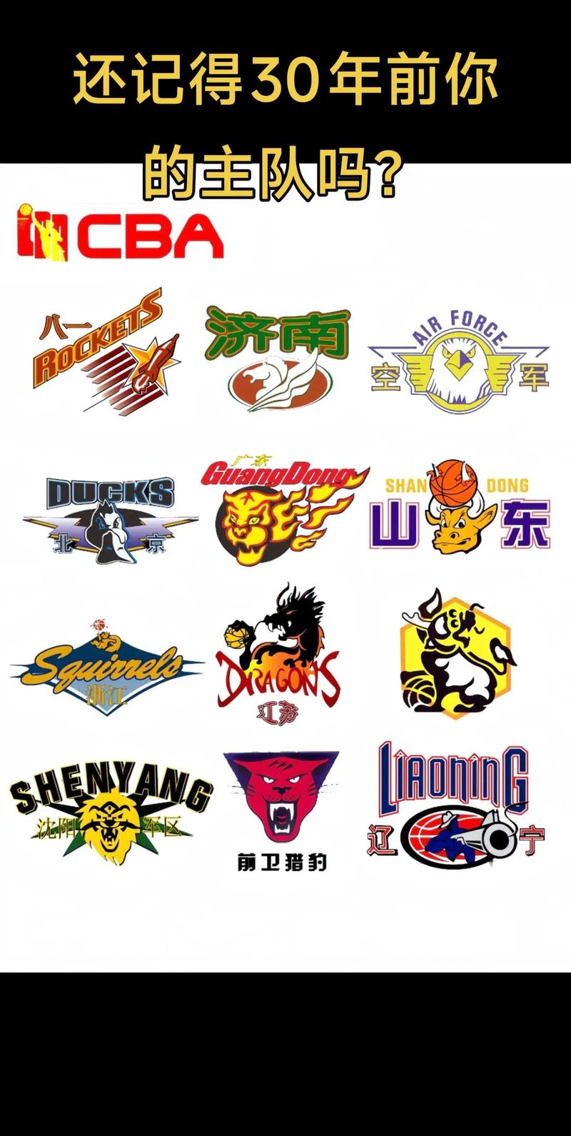 cba有哪些球队组成的