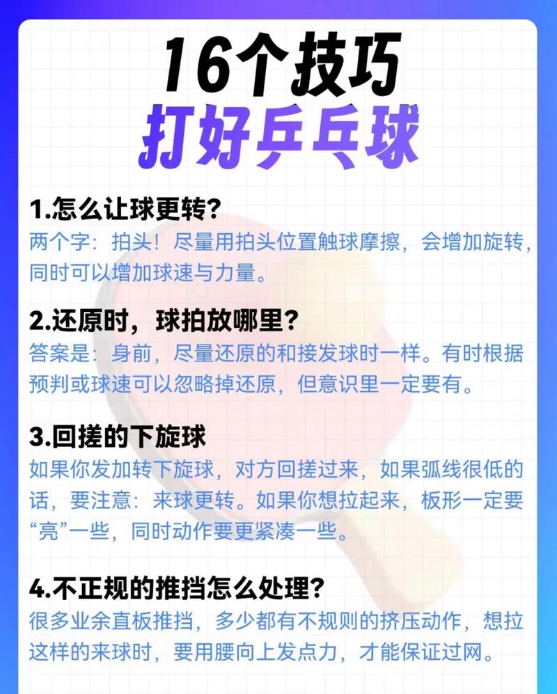 乒乓球的规则有哪些